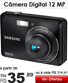 Câmera Digital Samsung 12 MP a partir de 10x de R$ 35,59 – R$ 355,90