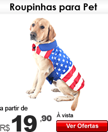 Roupinhas para pet a partir de R$ 19,90